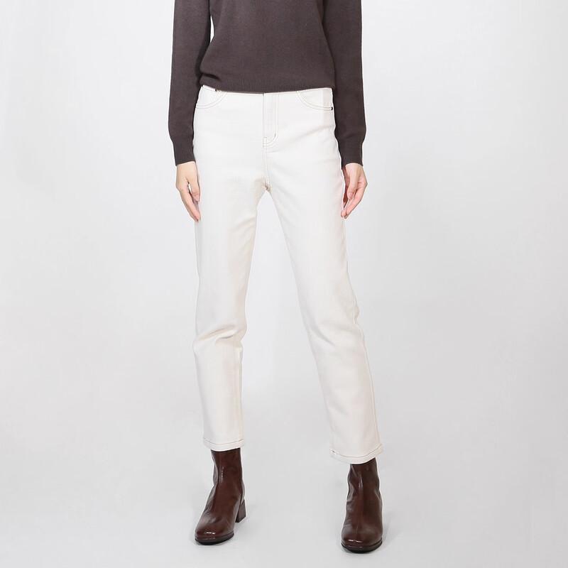 Sweet Basil Women's Straight-Leg Long Jeans