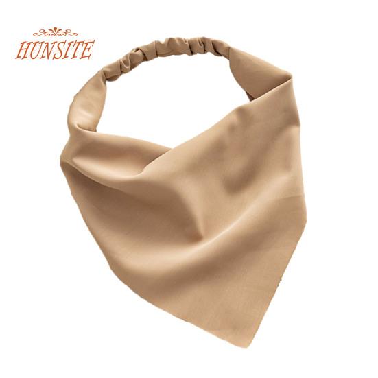 

Женский головной платок, винтажный треугольный противоскользящий сплошной цвет, эластичная лента, украшение для волос, банданы, регулируемая повязка на голову в пасторальном стиле, аксессуары для волос хаки