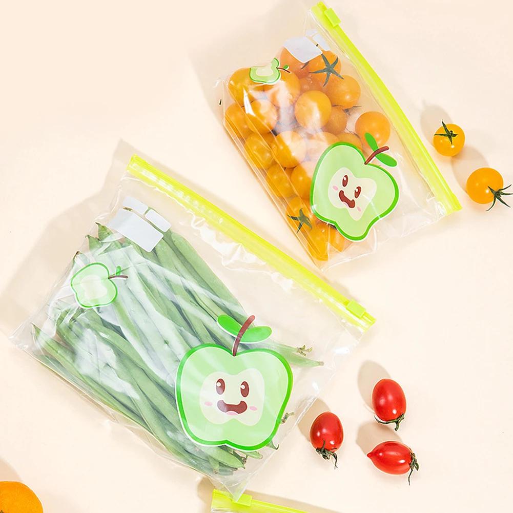 Återanvändbar Zip Lock-påse Livsmedelskvalitet Transparent Förvaringspåse med Dragkedjeförslutning Plastbehållare Resor Frys Camping Kök