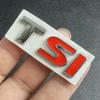 WHAQY1 3D Metal Logo TSI Emblem Letters Car Trunk Badge For VW TSI Decal Sticker Accessories