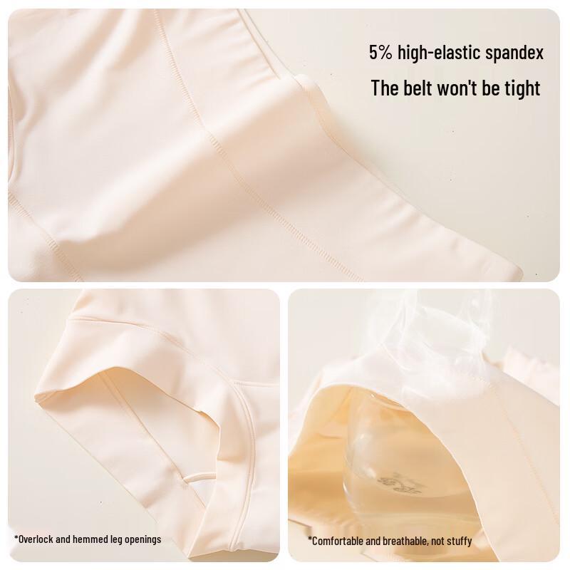 LANGSHA Women's High Waist Antibacterial Cotton Boxer Briefs