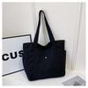 Large Capacity Tote Canvas Bag Work Commute High Aesthetic Versatile Artistic Student Book Shoulder Bag