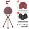 Portable Walking Assistant Lightweight Elder Cane Stool Adjustable Multifunctional Aluminum Alloy Crutch