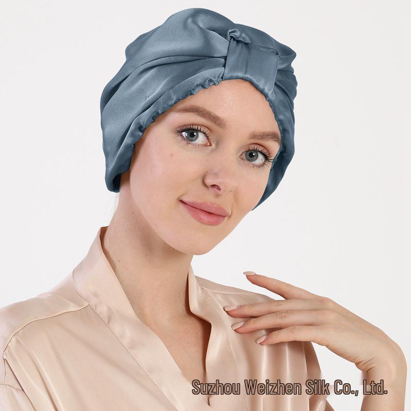 

Шапочка для сна из шелка тутового дерева - 100% шелковый платок для волос и головы для дома и послеродового ухода