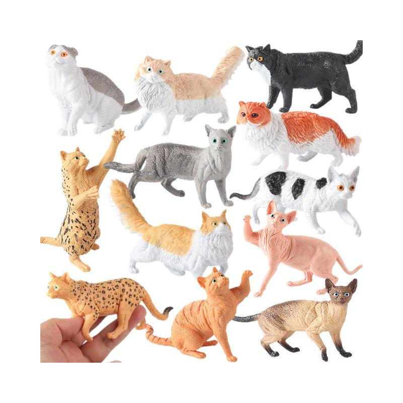 Cross-Border Cat Simulation Models: Persian, Hairless, Ragdoll, Orange, Leopard, Maine Coon, Siamese