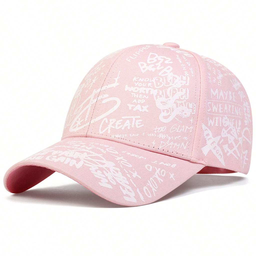 Graffiti Printing Baseball Cap Adjustable Cotton Hip Hop Street Hats Spring Summer Outdoor Leisure Hat Couple Caps