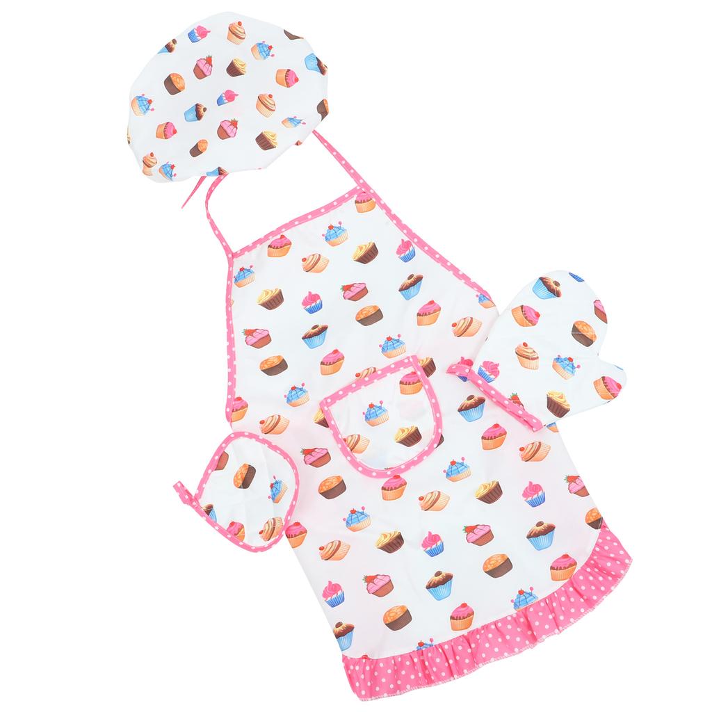 Kids Apron Children's Kitchen Supplies Cooking Boys Tool Toy Aprons for Chef Hat and White Girls Kits Toddler