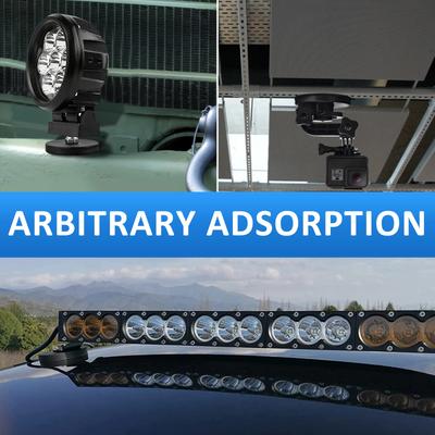 6 Stück Magnetfuß Montagehalterung Klemme M6 Gewindebolzen Magnet Kratzfest Für Boot LED Arbeitslichtleiste Halter Auto SUV Offroad