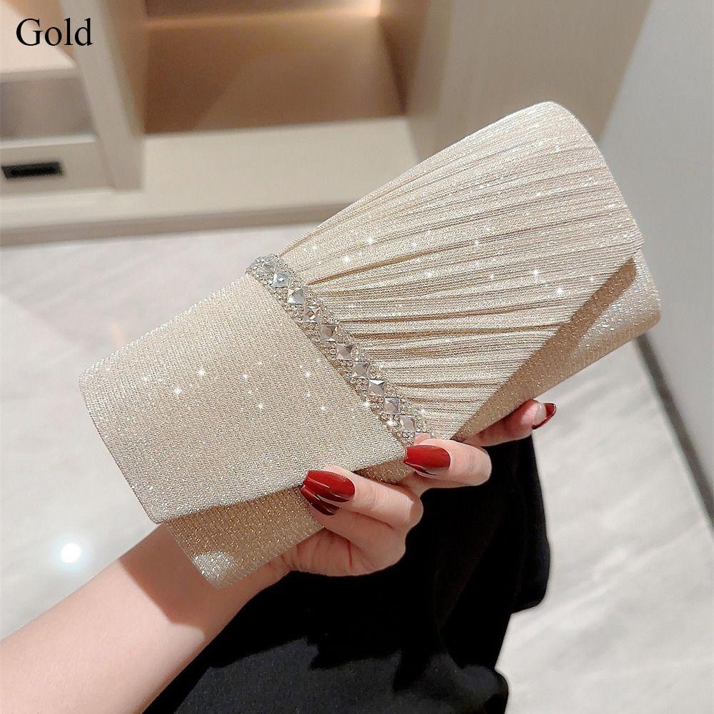 Fashion Ladies Luxury Sequins Clutches Evening Bags Glitter Banquet Handbags Women Chain Shoulder Bag Dinner Bag Wedding Party