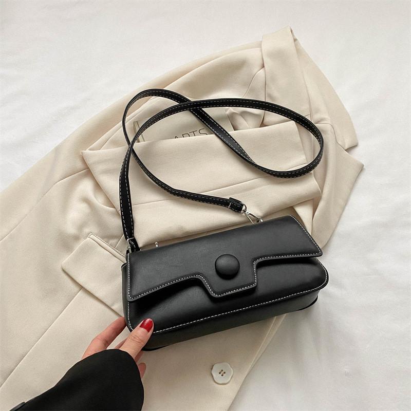 Chic Solid Color Street Fashion Small Box Bag For Daily Commute