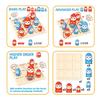 Mini Advanced Tic Tac Toe Party Board Game Puzzle Interactive Games for Family Battle Competition Desktop Games Birthday Gift