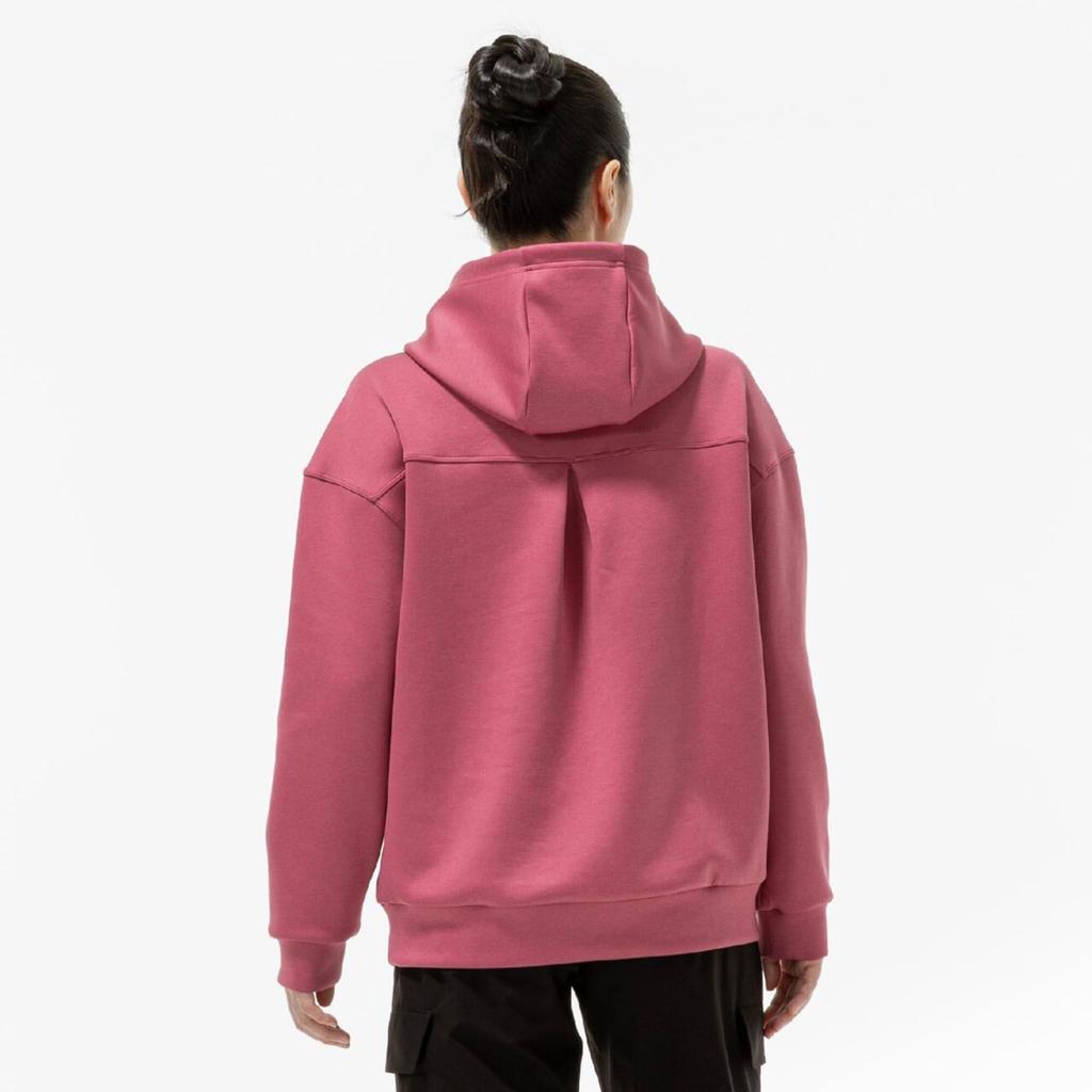 Mizuno Stretch Sweat Pullover Mauve Pink for Easy Movement In Training Wear Women's Hoodie, Heather, 32MCC825,