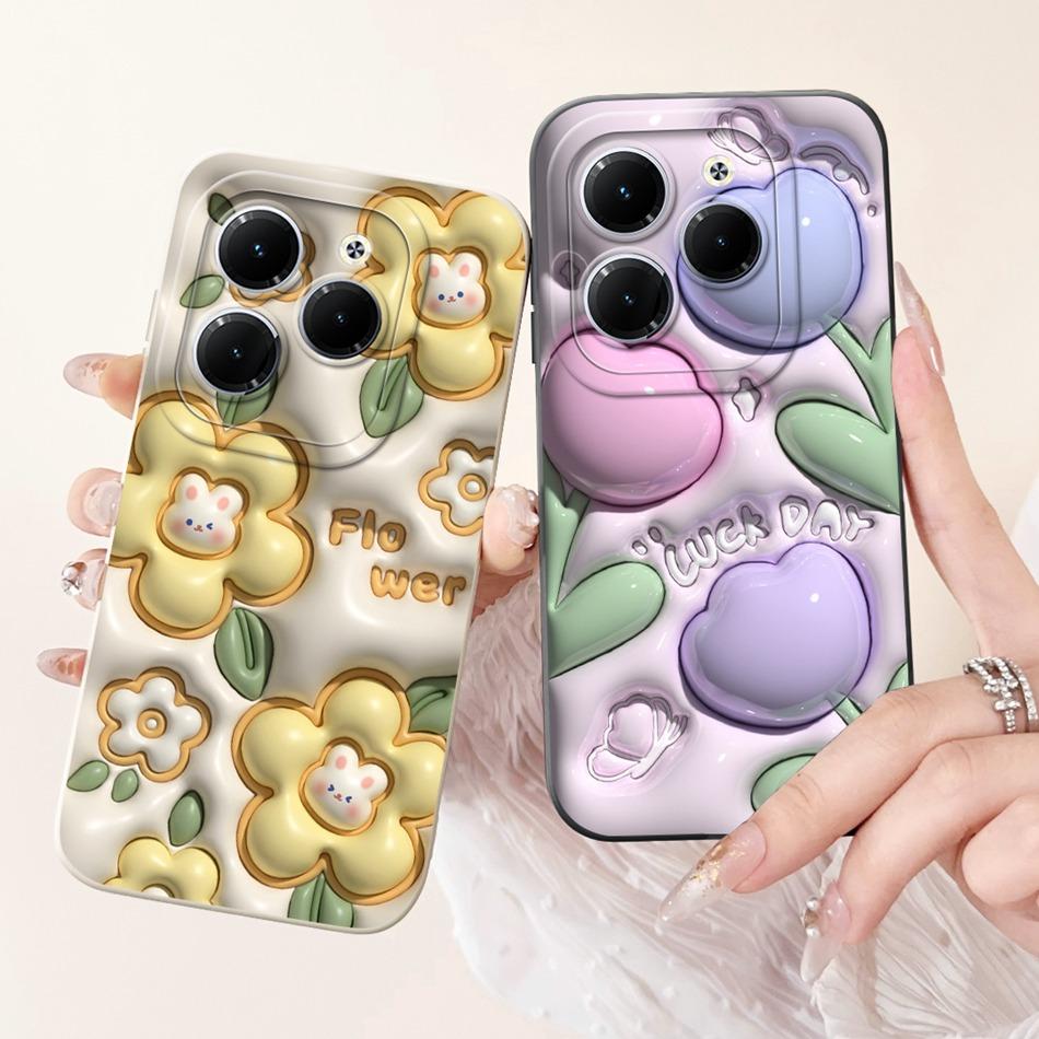 For Infinix Hot 40 Pro Case Hot 40 40i 40Pro Hot40 Hot40i Cute Panda Rabbit Cartoon Soft Silicone Shockproof Phone Cases