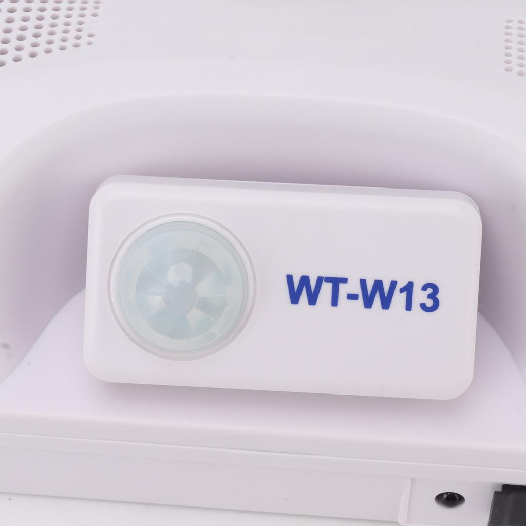 12V Outdoor Waterproof Infrared Microwave Motion Sensor Safety Reminder Speaker Solar Induction