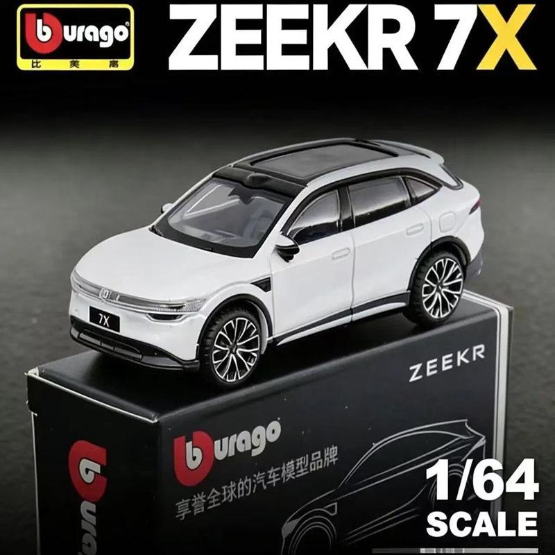 1:64 ZEEKR MIX MPV ZEEKR 007 7X SUV Alloy Car Model Diecast Metal Simulation New Energy Vehicles Car Model Collection Kids Gifts