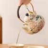 Flower Rose Teapot Chinese Beam Pot Anti-scalding Household Filter Single Pot Niche Design Tea Pot