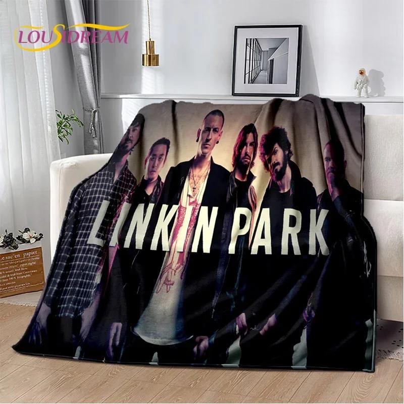 Ρετρό Μουσικό Συγκρότημα 3D L-Linkin-Park Μαλακές Κουβέρτες, Κουβέρτα για Ζέσταμα Άνετη Κουβέρτα για Πικνίκ Κρεβάτια Καναπέ Σπίτι Υπνοδωμάτιο Παιδί