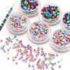 1strip /bag Plus Colored Rainbow Stone Square Beads DIY Bracelet Necklace Earrings Jewelry Accessories