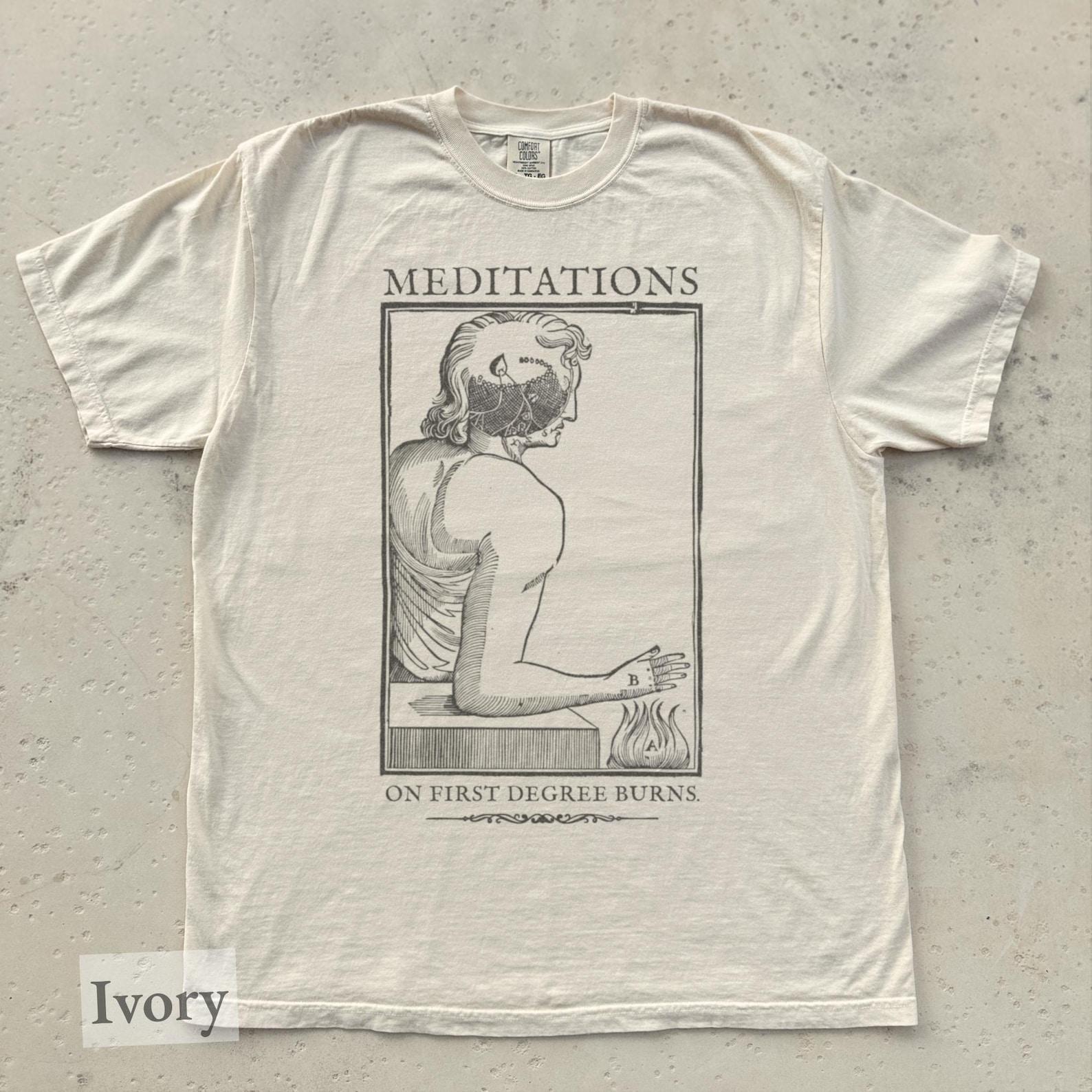 Meditations on First Degree Burns | Cartesian Philosophy Shirt, Descartes Stove, Cogito Ergo Hot L