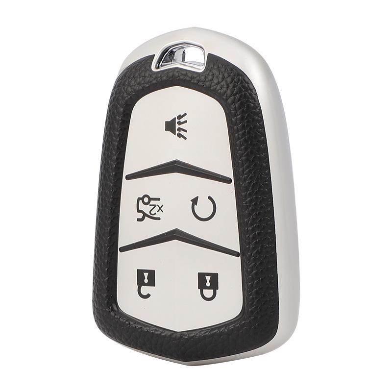 Cadillac Key Case for SRX, XTS, CTS, XT5, CT6, ATSL - Car Key Shell with Buckle