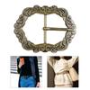 Fashion Carved Floral Pattern Belt Buckle Replacing Component Easy to Use Heavy Rock Belt Buckle Replacements for Adult