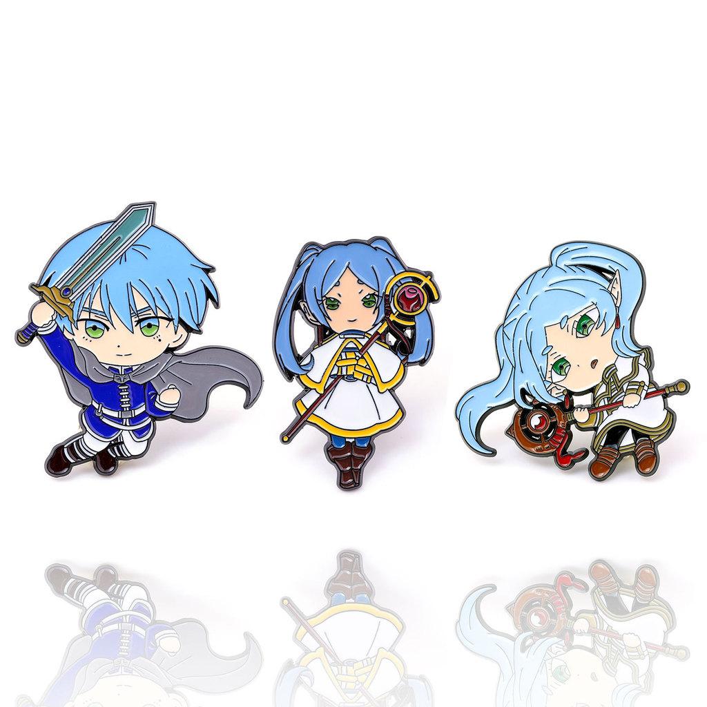 Frieren Za koncem cesty Kreslený kovový odznak pro fanoušky anime