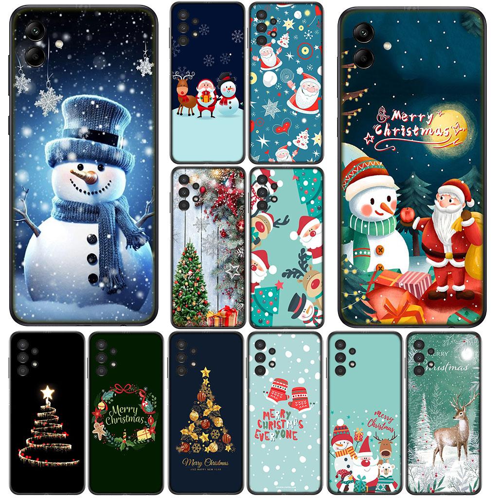 For Motorola Moto G82 G20 G22 G23 G32 G9 G8 G7 Power Plus G41 G52 G30 G71 E22 E13 E20 E32 Case Merry Christmas Tree Deer Snowman