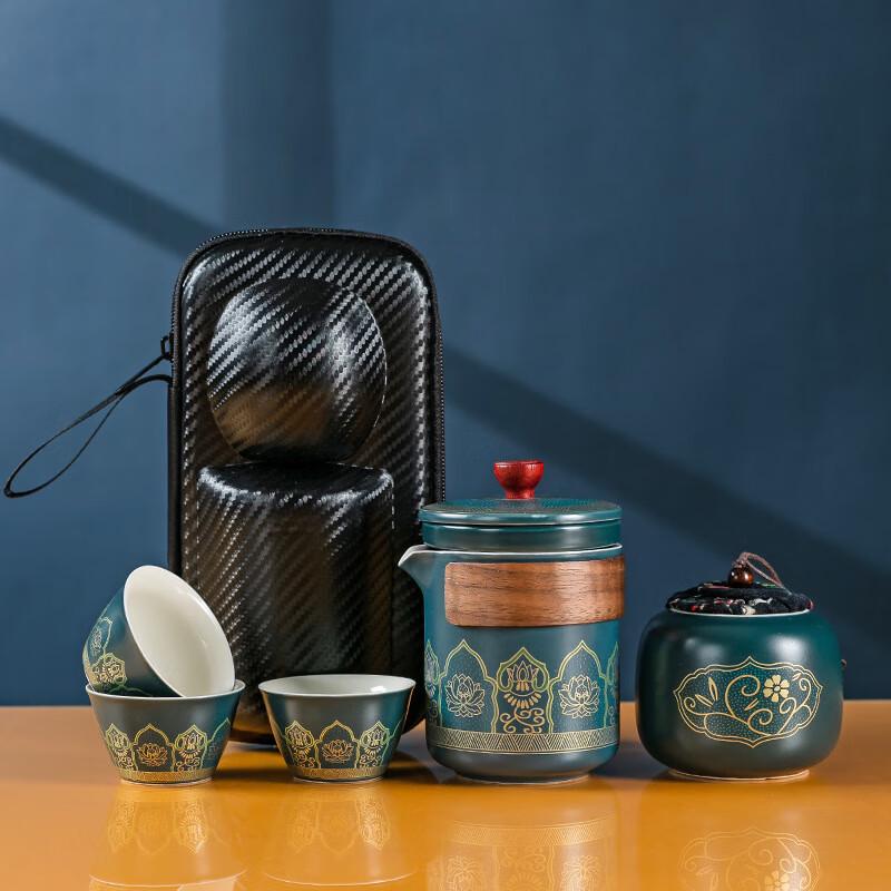 LISM Portable Ceramic Tea Set