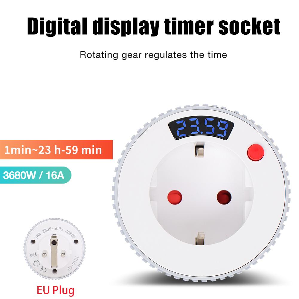 

Tuya WiFi Timer Socket 24‑Hour Mechanical Rotary Timer Switch LCD Display Household Automatic Countdown Control for Appliances