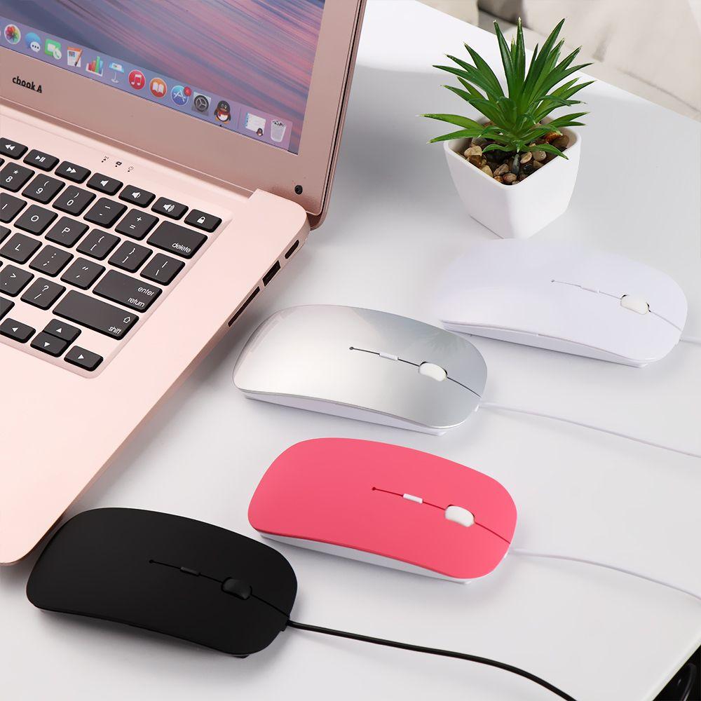 Neue 1600 DPI Ultra Dünne Kabelgebundene Maus Optische Maus USB