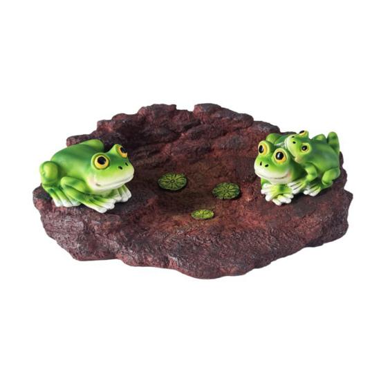 Frogs Gutter Guardian Rain Downspout Extension Frog Statue Decorative Splash Block Frog Figurine Rain Diverter for Garden Outdoor Decor