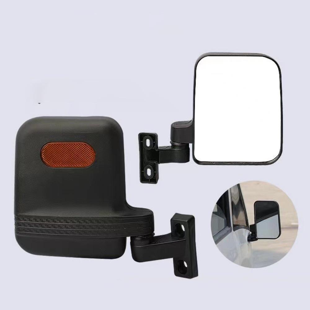 2pcs New Left & Right Electric Tricycle Mirror High Definition 360° Rotated Tricycle Side Mirror Closed Adjust Rearview Mirror