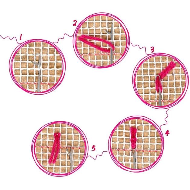 

clubevy DIY Craft Набор для ковровой вышивки крючком с защелкой для взрослых, Набор для ковровой вышивки крючком с защелкой DIY Cardinal для детей-начинающих, Ковер Вышивка пряжей для вязания крючком