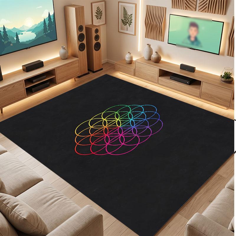 Coldplay Rug Soft Thick Non Slip Floor Carpet for Bedroom Living Room Home Decor