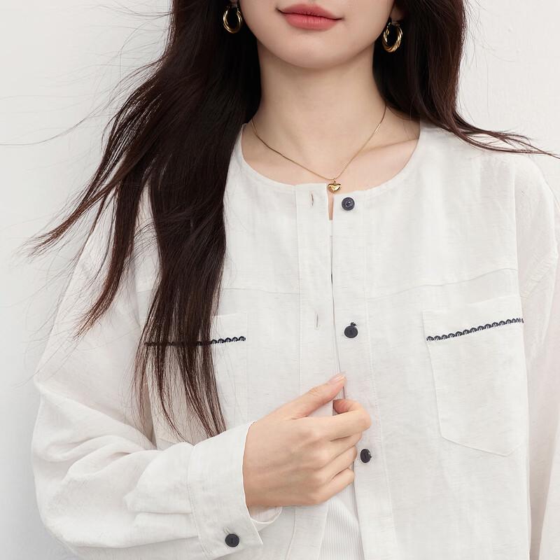Cardigan Corto da Donna Petite in Misto Lino Tencel sllsky