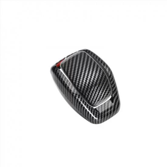 Carbon fiber Gear Shift Knob Trim 2pcs For Toyota Grand Highlander 2024 2025