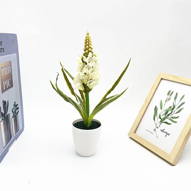 Künstliche Hyacinthus Orientalis L Blume Pflanze mit Samt-Finish für Heimdeko und Foto-Requisiten