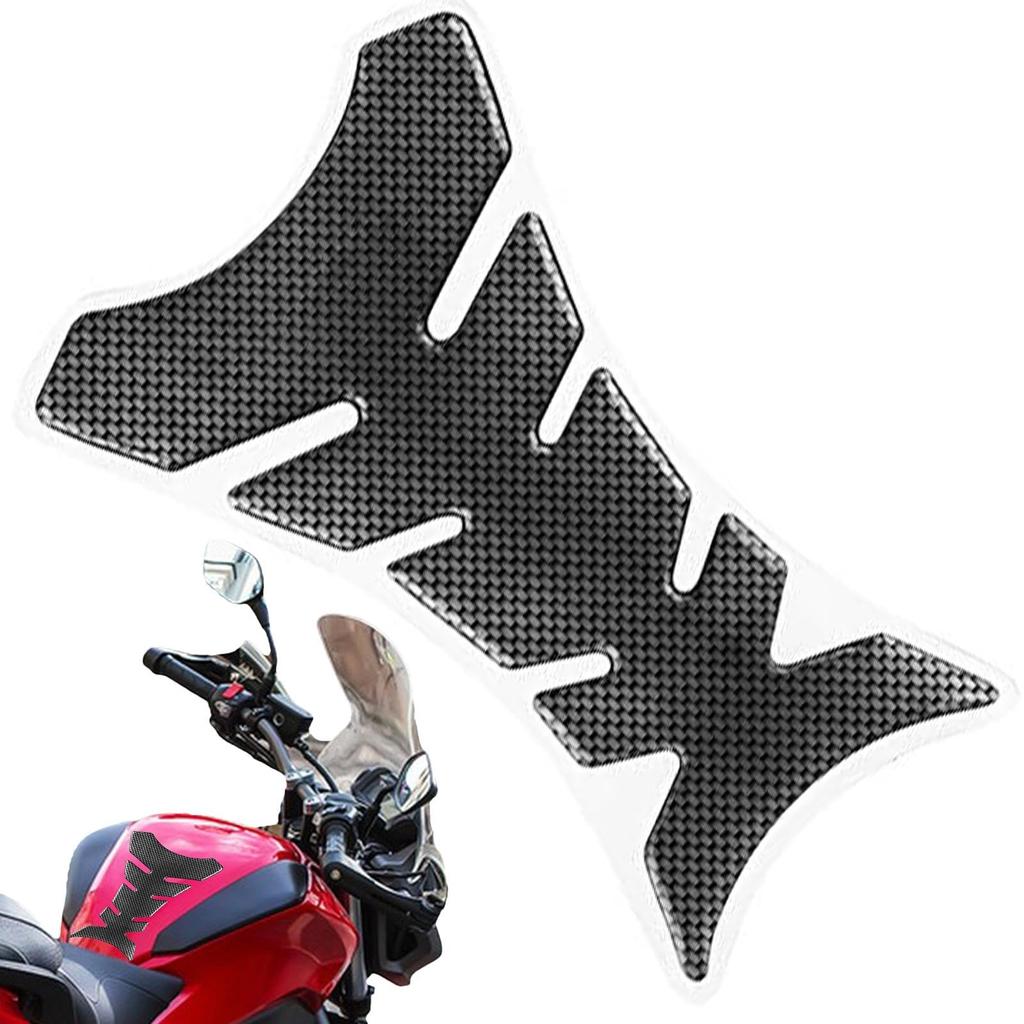 Gevrkjenp Motorcycle Tank Protector, Motorcycle Tank Pad,Motorcycle Tank Sticker Waterproof Motorcycle Pad Fishbone |