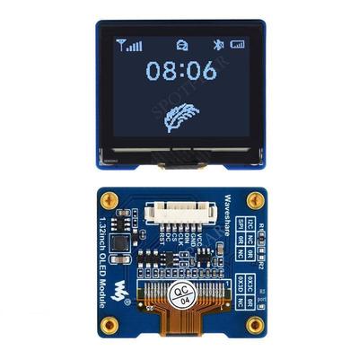 1.32" OLED Display Module, 16 Grayscale, 128×96 Resolution, SPI/I2C Compatibility