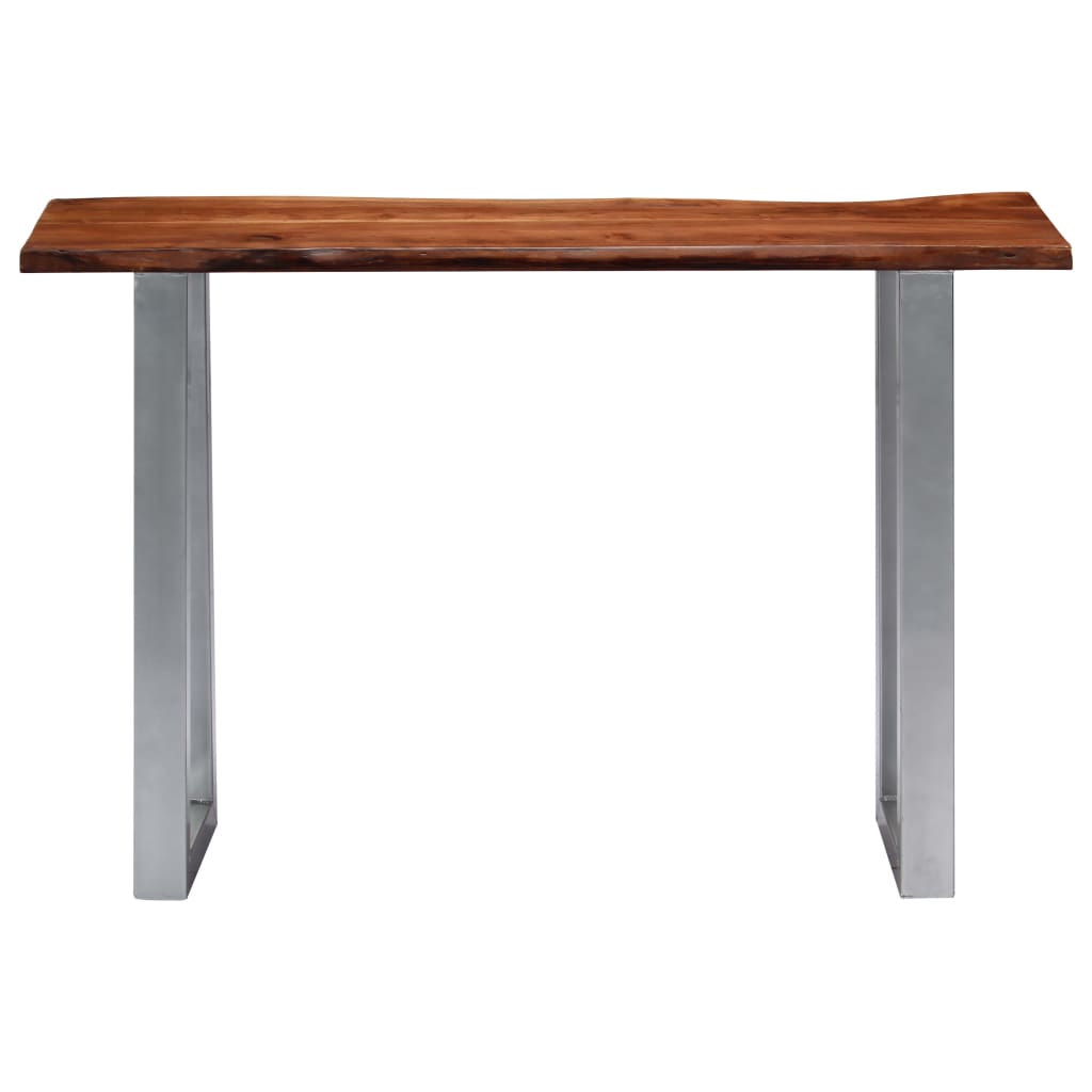 Console Table 115x35x76 cm Solid Acacia Wood and Iron