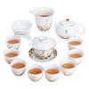 SUSHI CERAMICS Chinese Style Sea Wave Gongfu Tea Set (Xishi Teapot & Gaiwan)