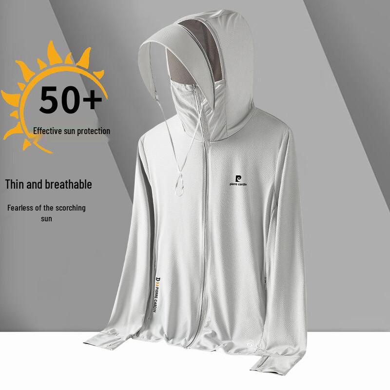Pierre Cardin Men s UPF50+ Lightweight Sun Protection Hooded Jacket 2XL