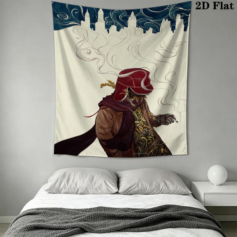 Holden Caulfield Wall Tapestry Aesthetic Wall Hanging Printed Fabric Blanket Decorative Tapestries for Bedroom Living Room Home Decor