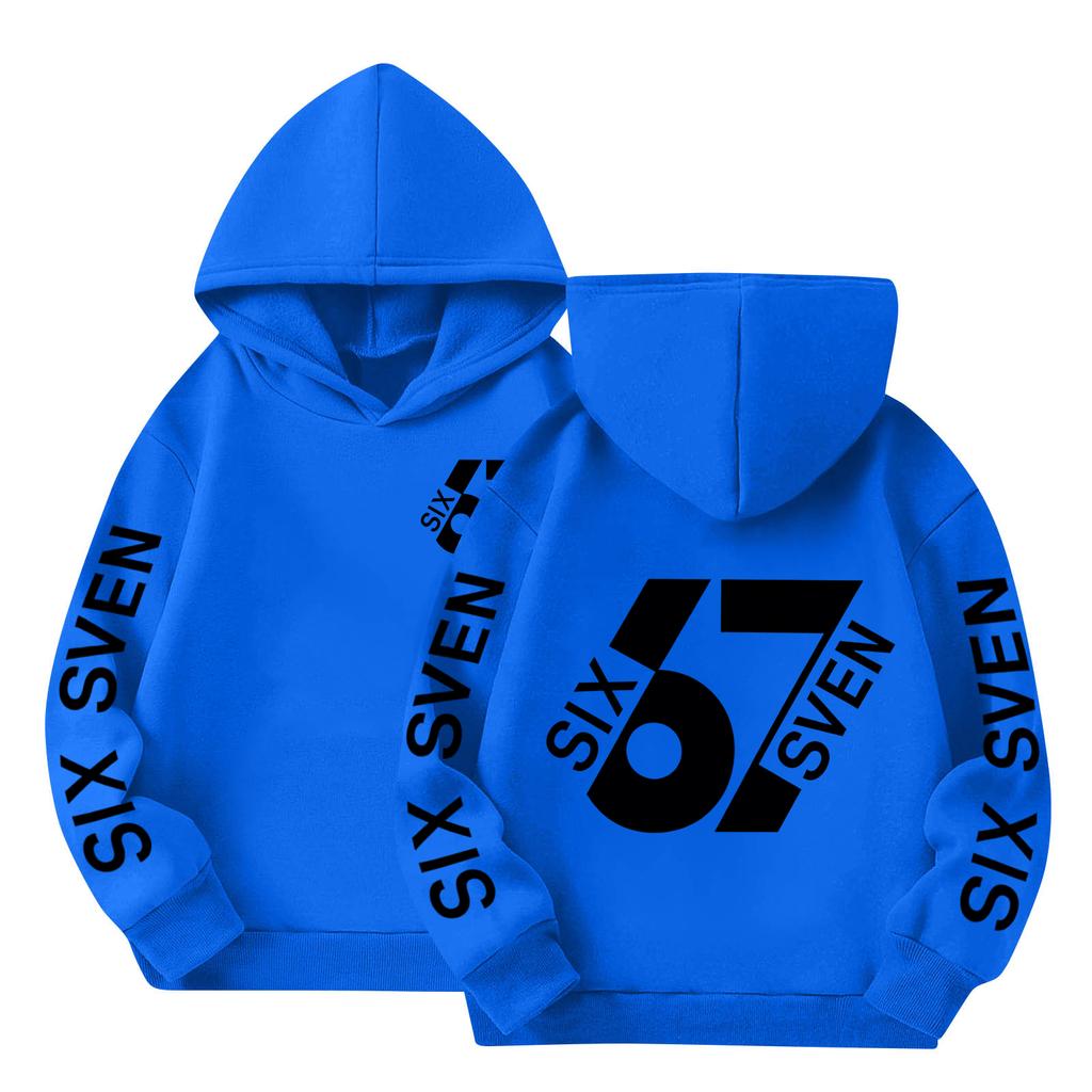 Boys' Printed Hooded Long-Sleeve Sweatshirt Casual Sports Comfort Sweatshirt