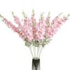 2Pcs Delphinium Artificial Flower 85cm Long Larkspur Stem Silk Flower Bouquet for Home Room Garden Outdoor Wedding Decoration
