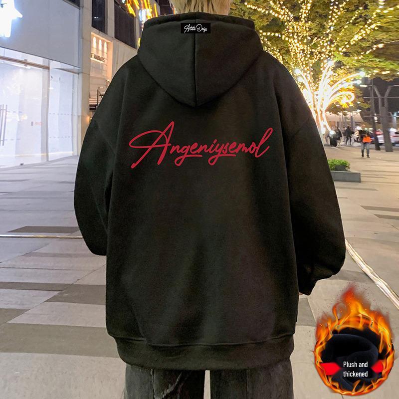 Men's Oversized Fleece-Lined Hoodie - American Heavyweight Casual Autumn/Winter Jacket