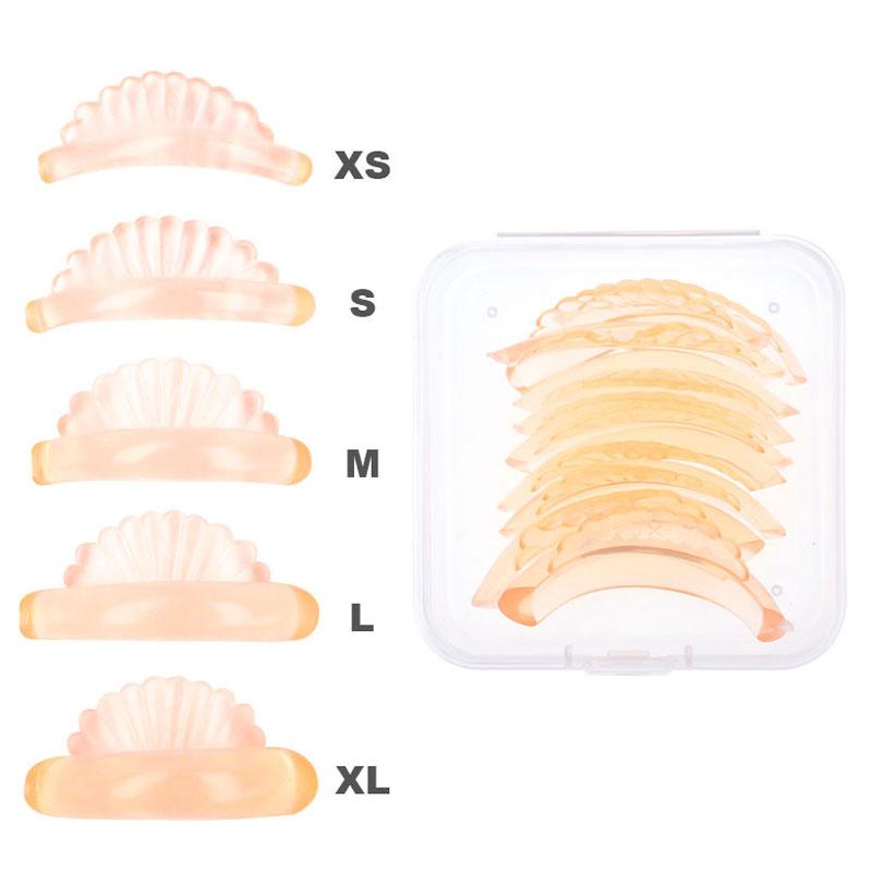 5Pairs Eyelash Perming Curler Lift Pads 3D Lashes Perm Rods Shell Silicone Lash Lifting Kit Makeup Beauty Tool