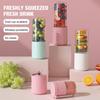 Electric Juicer Portable Dual Cup USB Charging Juice Cup Small Student Household Outdoor Camping High Borosilicate Glass Blender