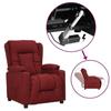 VidaXL Reclining Lift Chair, Bordeaux Red, Fabric