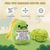 Positive Crochet Dinosaur Doll with Card Home Room Decor Handmade Knitting Emotional Support Dinosaur Ornament Christmas Gifts